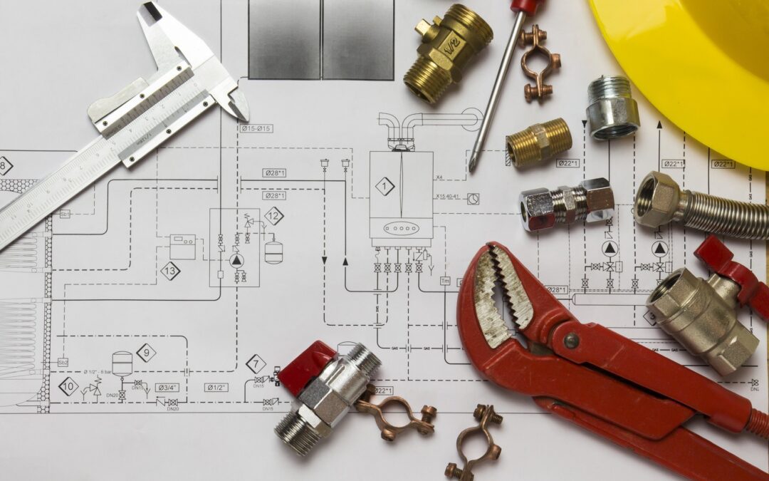 Office,Desk,With,Hydraulic,Fittings,,Helmet,And,Project,Design